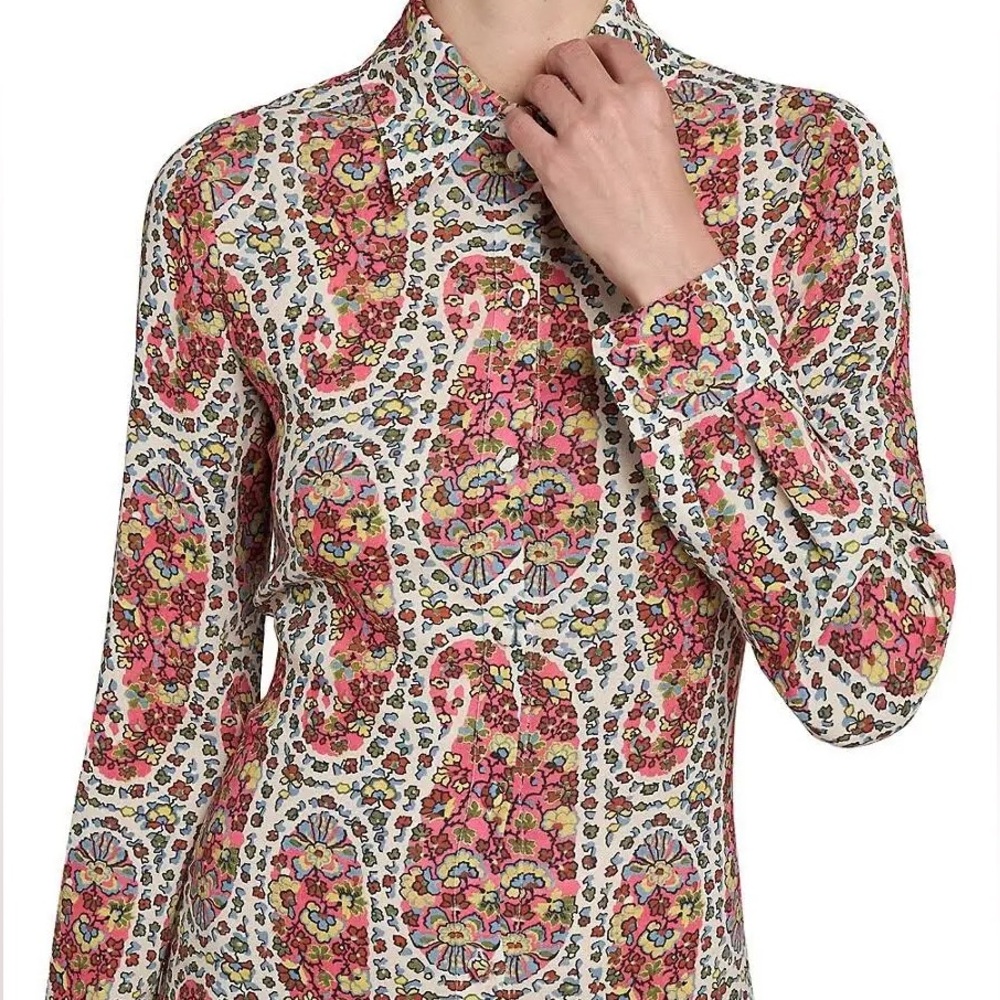 Etro Floral Paisley Midi Shirtdress - Picture 2 of 10